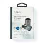 Nedis Toslink Adapter / Toslink Buchse / Toslink Stecker / 90° abgewinkelt / Aluminium / Gun Metal Grau / 1 Stück / Box