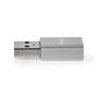Nedis USB-Adapter| USB 3.2 Gen 1| USB-A Stecker| USB-Typ-C Buchse| Vernickelt|