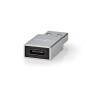 Nedis USB-Adapter| USB 3.2 Gen 1| USB-A Stecker| USB-Typ-C Buchse| Vernickelt|