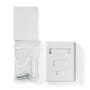 Nedis Netzwerk-Wanddose / An der Wand / 1-Port port(s) / STP CAT6 / Gerade / Buchse / Vergoldet / PVC / Weiss / Umschlag