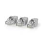 Nedis RJ45-Stecker / Stecker / Solid UTP CAT6 / Gerade / Vergoldet / 10 Stück / PVC / Grau / Box