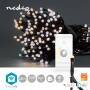 Nedis SmartLife Weihnachtsbeleuchtung / Schnur / Wi-Fi / Warm bis kühlen weiß / 200 LED's / 20.0 m / Android™ / IOS