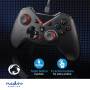 Nedis Gamepad / USB Type-A / Stromversorgung über USB / PC / Anzahl Knöpfe: 12 / Kabellänge: 1.60 m / Schwarz