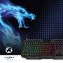 Nedis Wired Gaming Keyboard / USB Type-A / Folientasten / LED / AZERTY / FR-Layout / Stromversorgung über USB / Netzkabellänge: 1.30 m / Multimedia