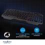 Nedis Wired Gaming Keyboard / USB Type-A / Folientasten / LED / AZERTY / FR-Layout / Stromversorgung über USB / Netzkabellänge: 1.30 m / Multimedia
