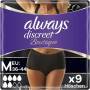Multipack 2x always Discreet Boutique Inkontinenz Pants Black M 9St