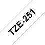 Brother TZE251 - Black on white - TZe - White - 2.4 cm - 8 m