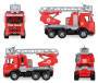 LENA, Feuerwehr Mercedes Arocs mit Drehleiter, WORXX, 48cm, rot, 4615