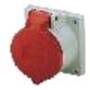 Mennekes 3385 - Straight - 400 V - Red,White - IP44 - 1 pc(s)