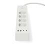 Nedis SmartLife Power Strip / Wi-Fi / 2x USB-A / 2x USB-C™ / 4x plug with earth contact (CEE 7/3) / 16 A / 3680 W / 2.00 m / 0 - 55 °C / Android™ / IOS / Weiss