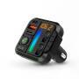 Nedis Kfz Audio FM Transmitter / Fest / freisprechend / 1 " / Amber Screen / Bluetooth® / PD 18 W / PD 20 W / Schnellladung / Bass Boost / Google Assistant / Siri / Schwarz