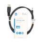 Nedis DIN-Audio-Kabel / DIN 5-Pin Stecker / 3.5 mm Stecker / Vernickelt / 1.00 m / Rund / PVC / Schwarz / Label