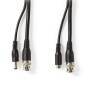 Nedis CCTV-Sicherheitskabel / BNC / DC / 50.0 m / Rund / PVC / Schwarz / Kartonverpackung
