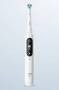 Oral-B iO 7 iO7 Elektrische Zahnbürste/Electric Toothbrush, Magnet-Technologie, 2 Aufsteckbürsten, 5 Putzmodi für Zahnpflege, Display & Reiseetui, Designed by Braun, white alabaster