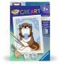 Ravensburger CreArt 20291 - Fröhlicher Otter - Malen nach Zahlen für Kinder ab 7 Jahre