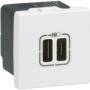 Legrand 077592 MSC 2xUSB-A+C 2MOD 2400MA WS (77592)
