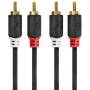 Nedis Stereo-Audiokabel| 2x RCA Stecker|| Vergoldet| 10.0 m| rund| - Cable - Audio/Multimedia