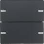Berker Q.X TASTSENSOR 2F KOMFORT (80142326 ANTHR. SAMT)